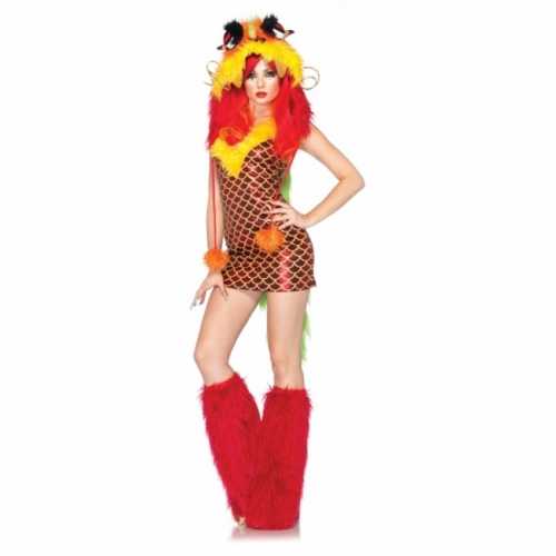 Sexy verkleedkleding draken jurkje