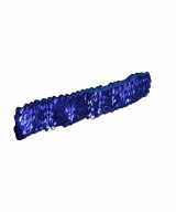 Blauwe glitter pailletten disco haarband