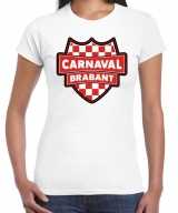 Carnaval verkleed t-shirt brabant wit voor dames