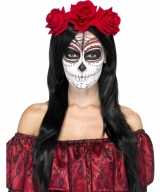 Day of the dead haarband rood