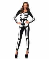 Glow in the dark botten catsuit dames