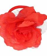 Haarbloem klem rood