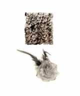 Haarbloem zilver elastiek