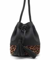Hip schoudertasje zwart bruin luipaardprint panterprint dierenprint 30 pu nepleer