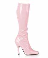 Lichtroze gogo laarzen hak