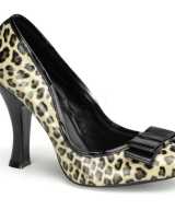 Luipaard pumps strik