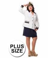 Marine dames colbert rok in grote maat