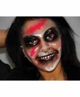 Plastic zombie vrouw masker