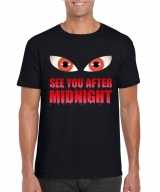 See you after midnight halloween vampier t-shirt zwart heren