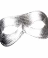 Zilver metallic oog masker dames